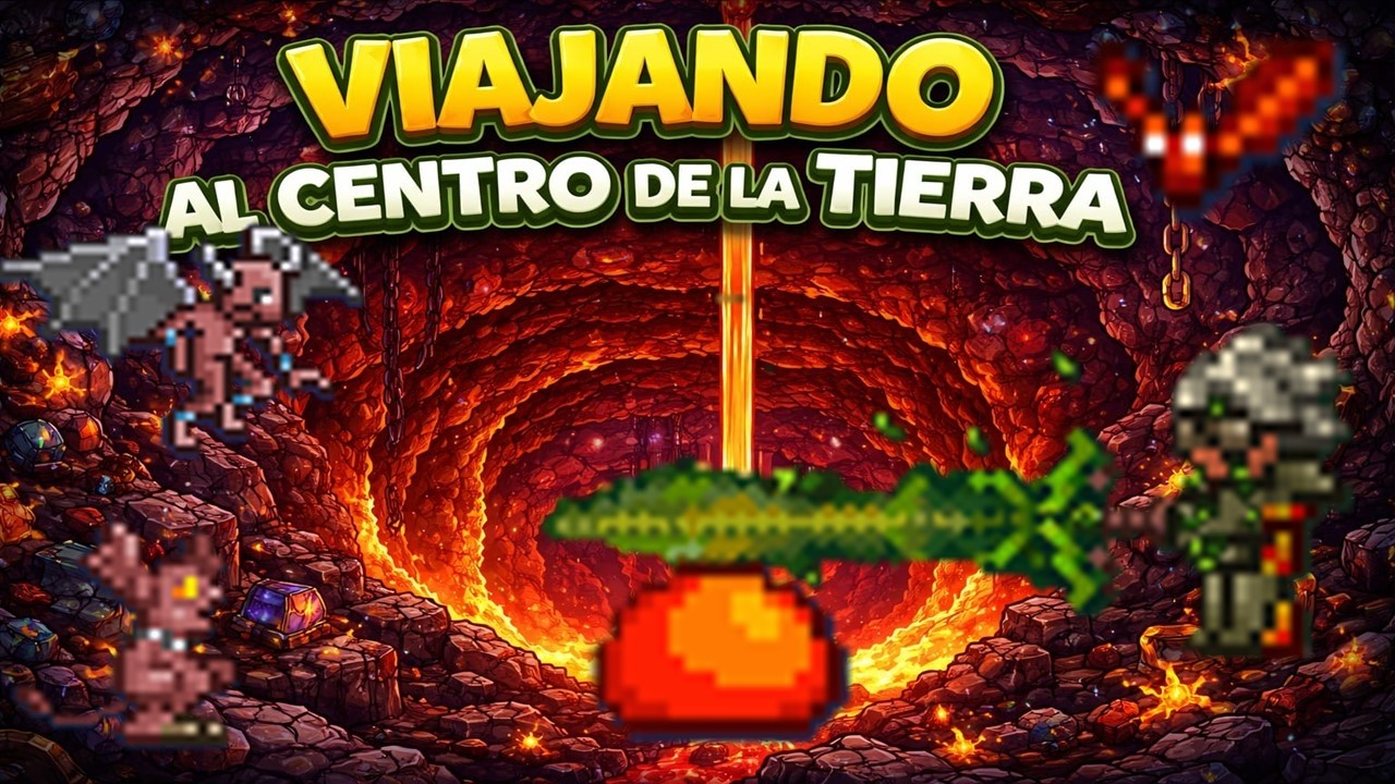 VIAJE AL CENTRO DE LA TIERRA - #terraria  RETURNS #8