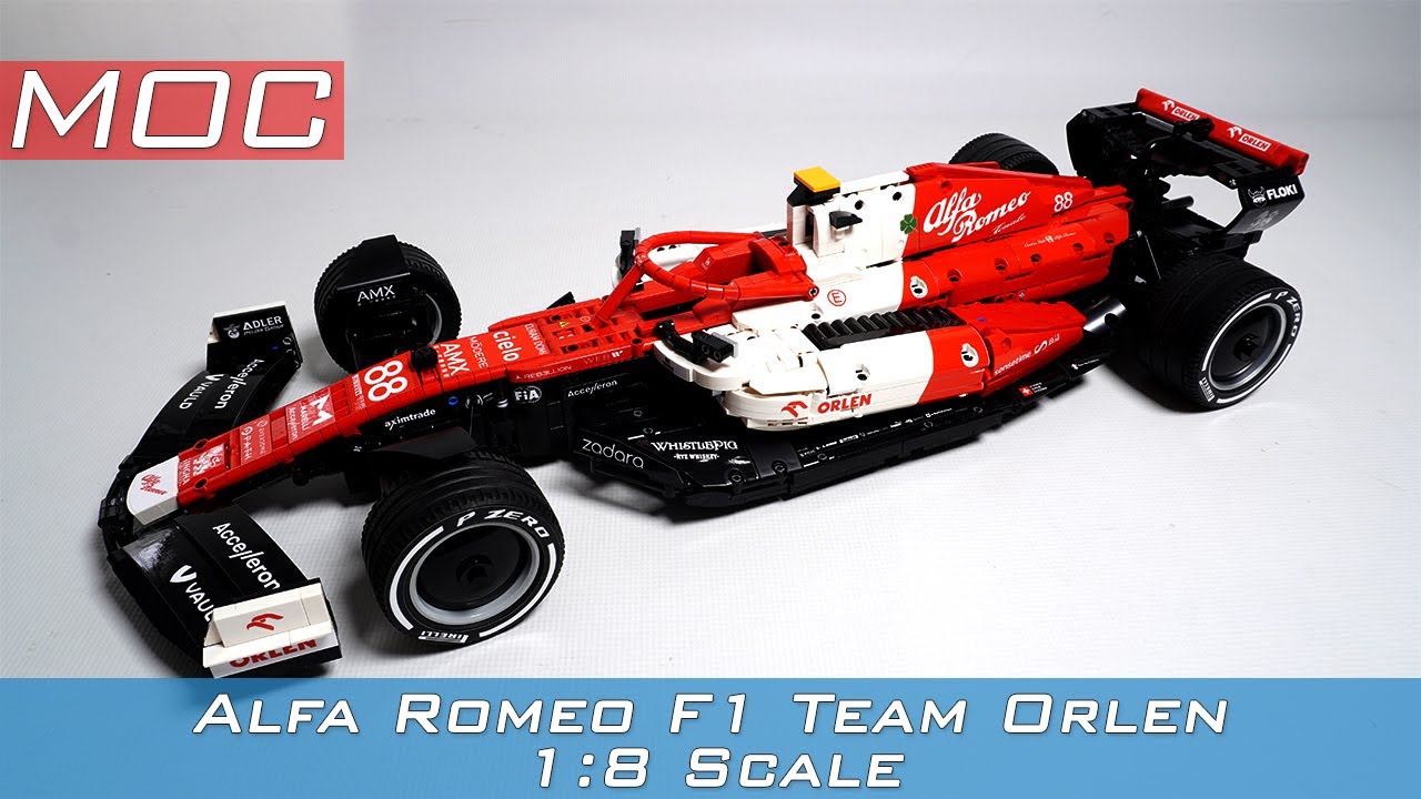 Alfa Romeo F1 Team Orlen 1:8 scale LEGO TECHNIC MOC