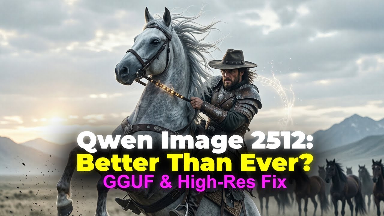 Изображение Qwen 2512 стало лучше, чем раньше! | Учебное пособие по ComfyUI | Исправление GGUF и ...