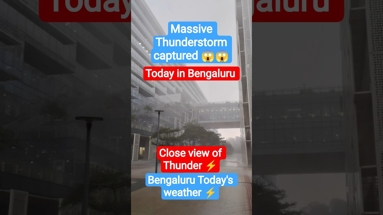 Bengaluru Heavy Rainfall & Thunderstorm Today ⚡| Massive Storm Hits Bangalore | Weather Update 2026