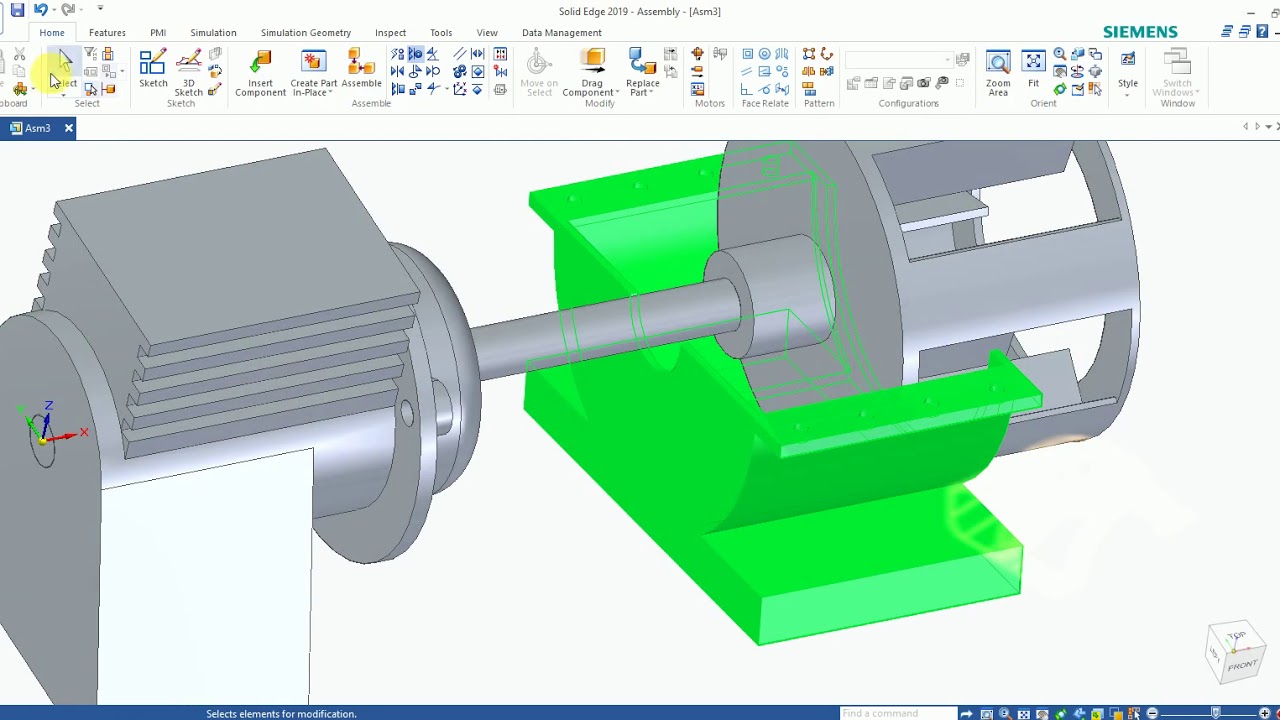 Solidedge assembly tutorial 2