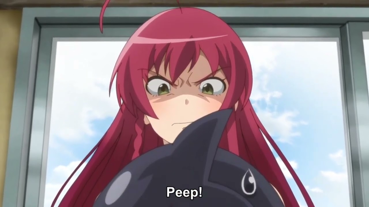 Emi is angry on demon crow peep #anime #devilisaparttimer