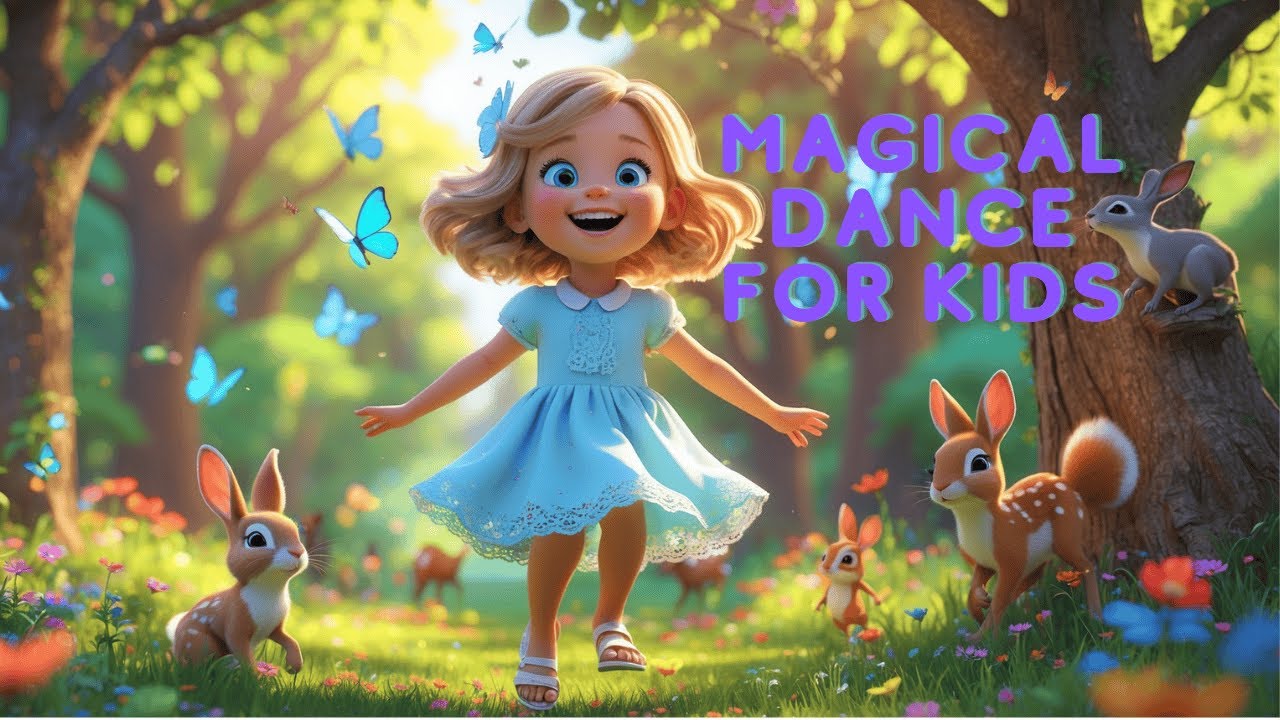 Magical Forest Dance Party for Kids | Fun Dance Along with Squirrels, Birds & Butterflies