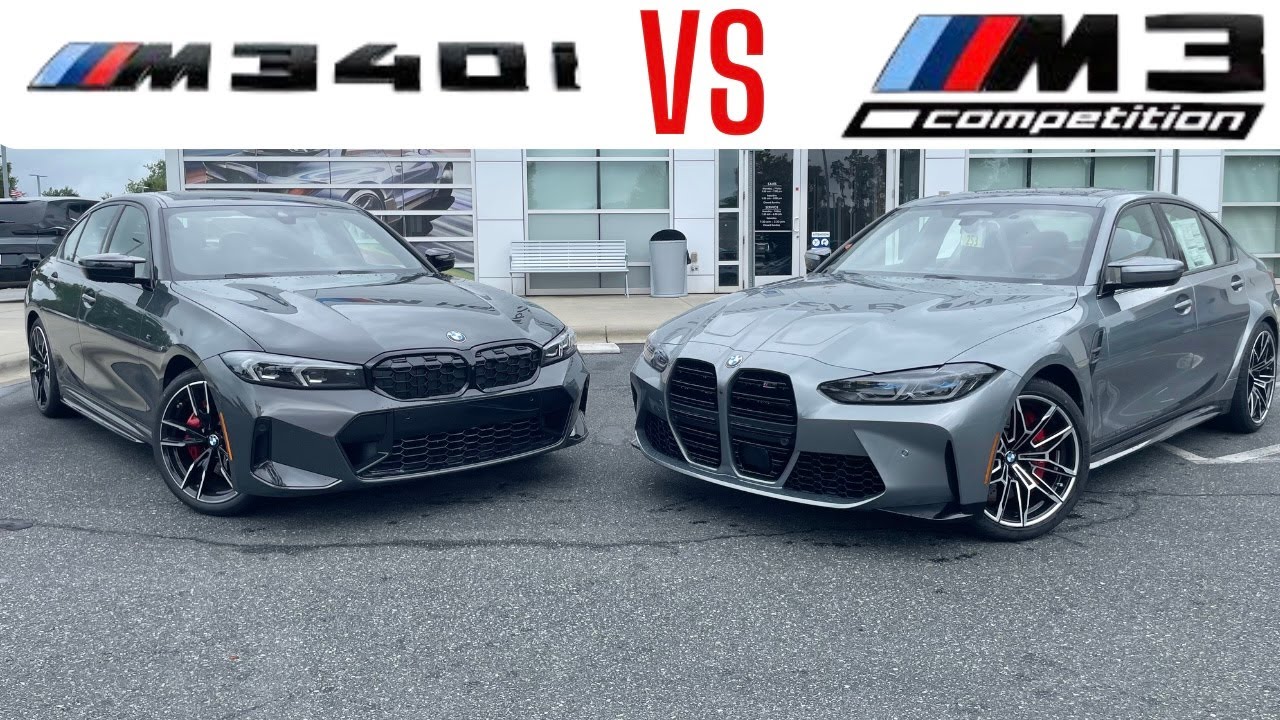 Соревнование BMW M3 2024 против BMW M340i!