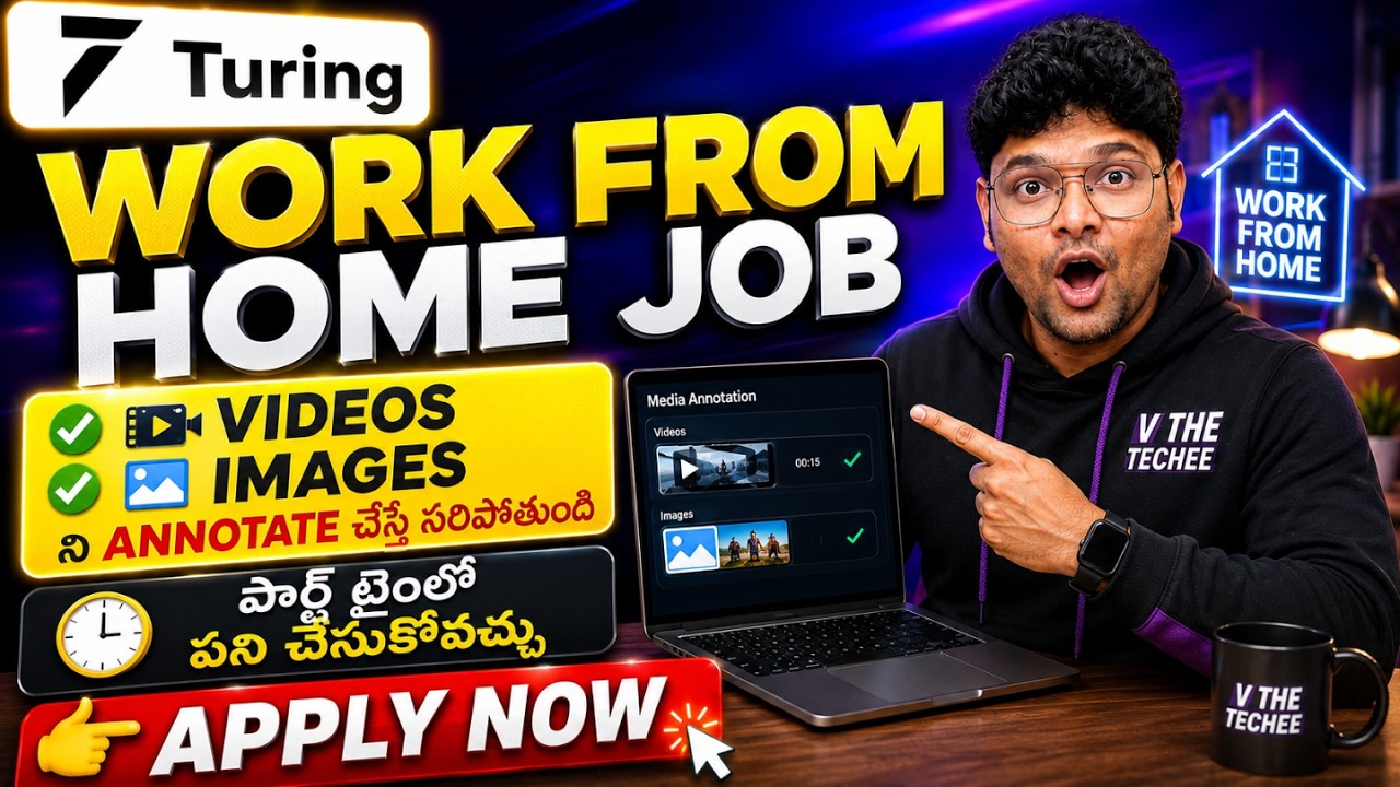 🔴Part Time - Latest Work From Home Job | Daily 4 Hour 🔥 | Turing | V the Techee