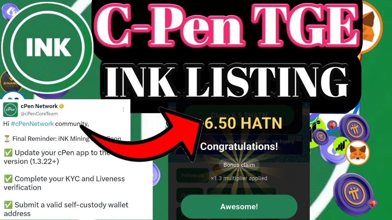 cPEN Network INK Update. cPen INK TGE Update | cPen HATN Update | cPEN Network Update