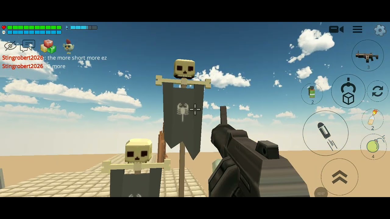 MY VERY FIRST VID send this to an chicken gun player YT pls