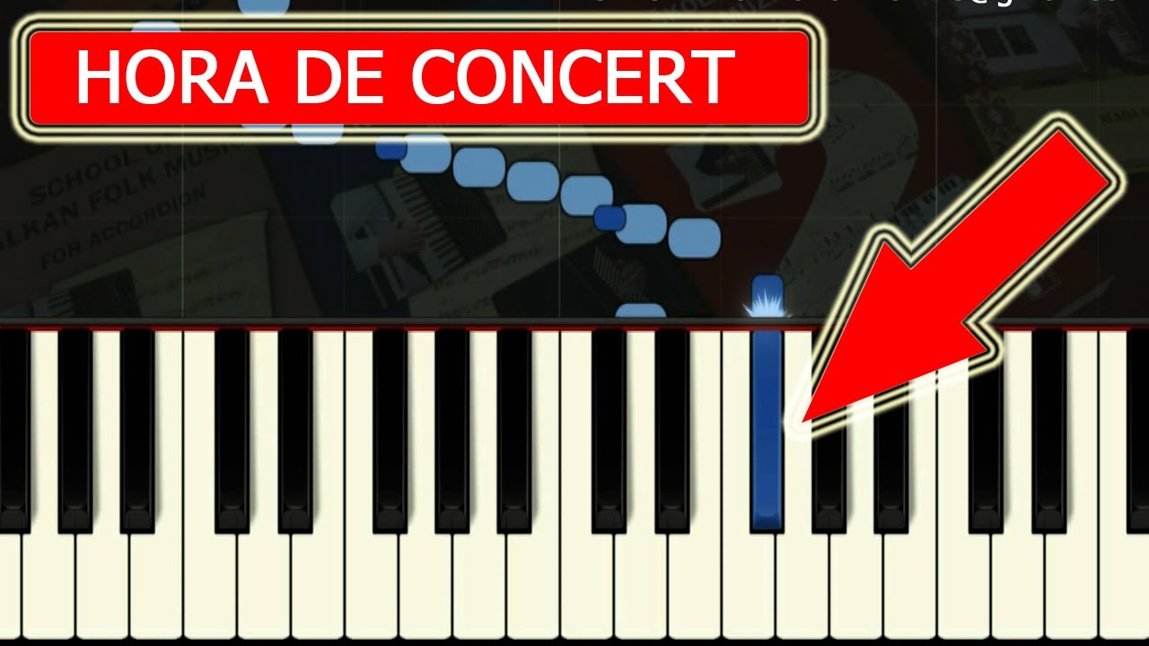 Hora de Concert / Igra svitaca - Prikaz na klavijaturi [Harmonika / Accordion]