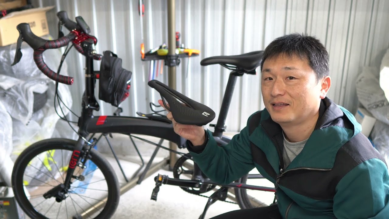 Tern Varge N8 ショートサドルに交換しました。サドルの交換方法と230km走った感想動画です