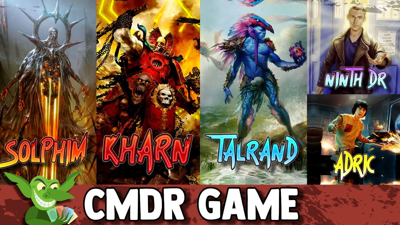 Solphim vs Kharn vs Talrand vs Ninth Doctor | Adric EDH / CMDR game play for Magic: The Gathering