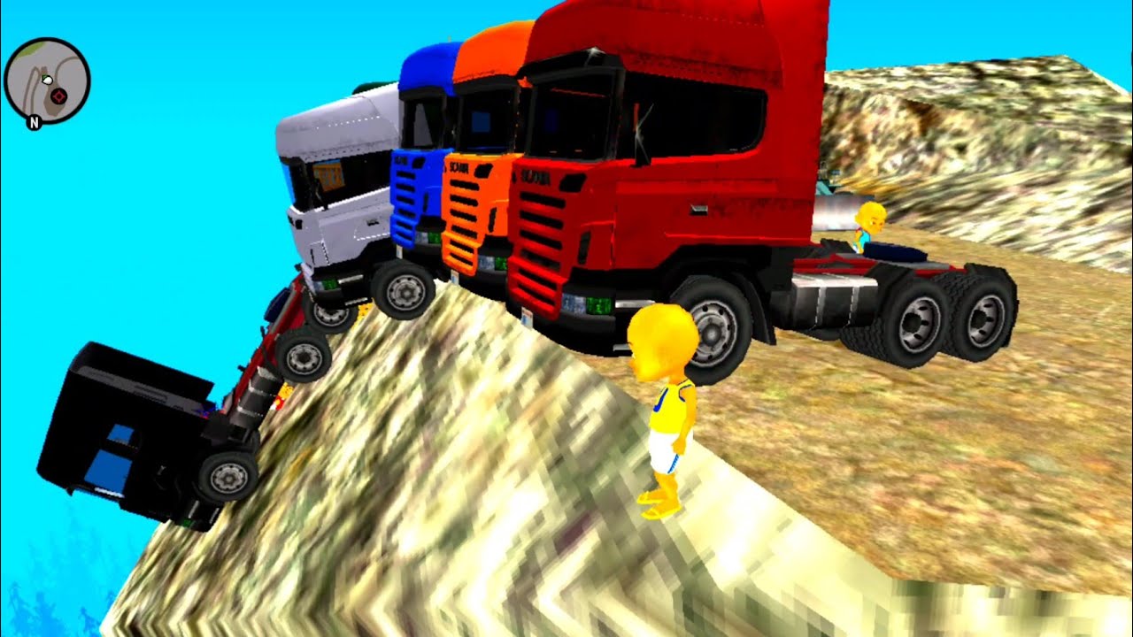 Upin dan Ipin tidur Gunung Malam Hari Kak Ross Pamer Truk Scania baru 😱😝 Dunia Oyya