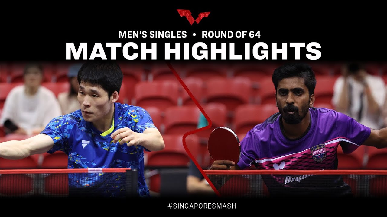 Jang Woojin vs Sathiyan Gnanasekaran | MS R64 | Singapore Smash 2023