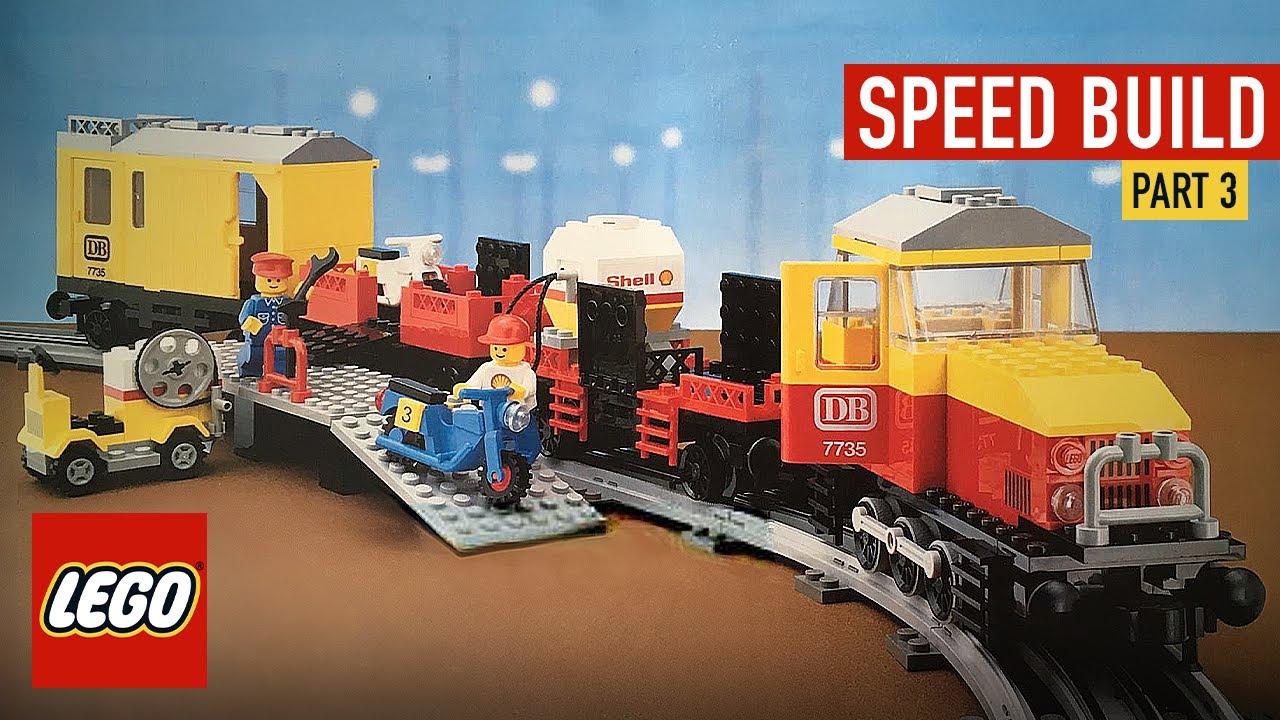 Vintage LEGO® Speed Build: 1985 Trains Set 7735 