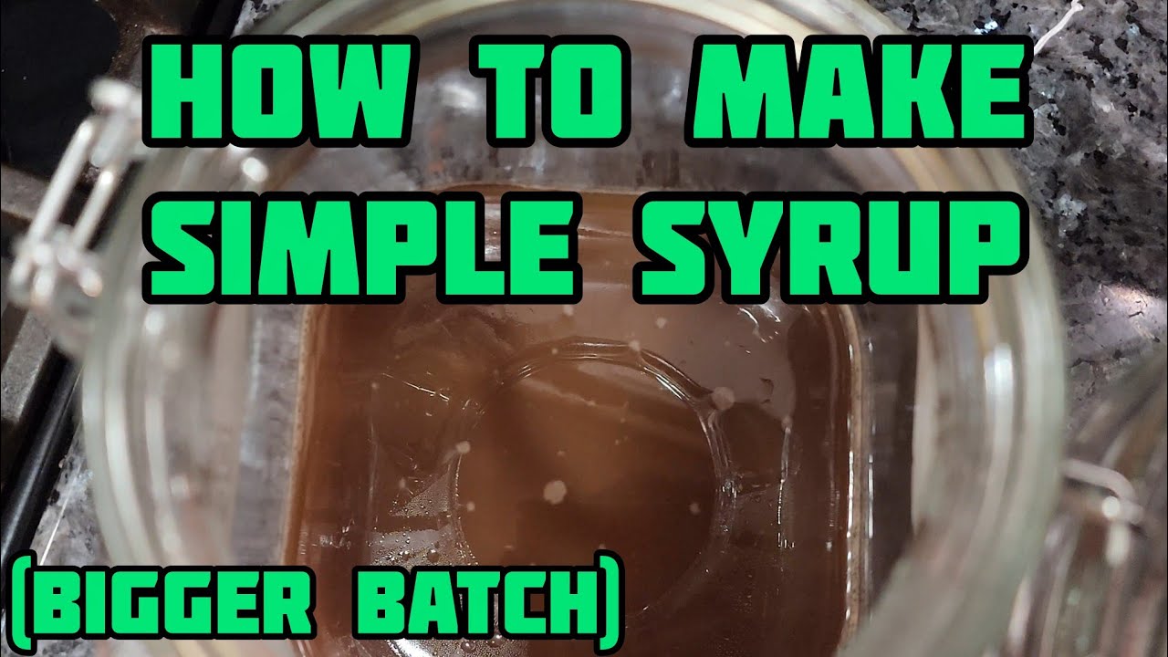 How To Make THC INFUSED Syrup (Big Batch)