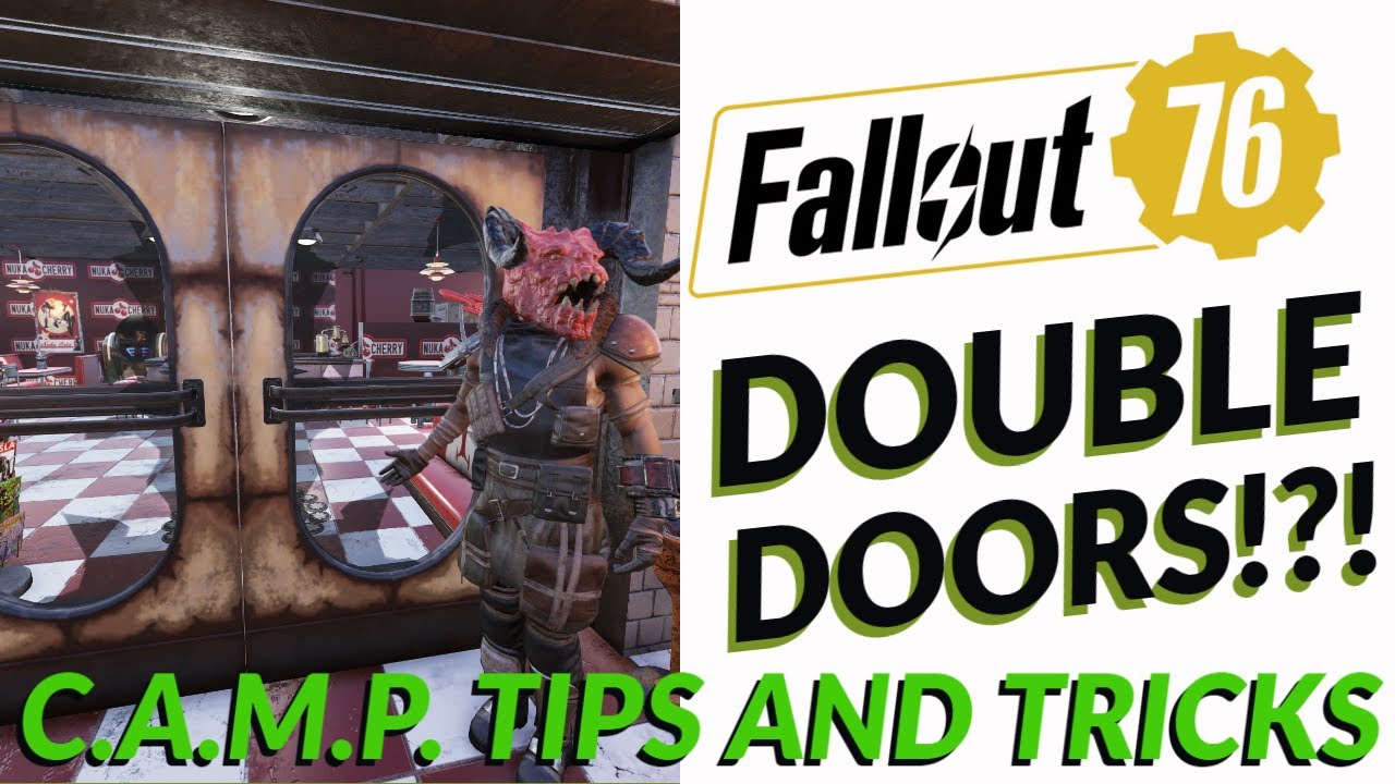 Quick tutorial on making double doors in Your C.A.M.P. Fallout 76