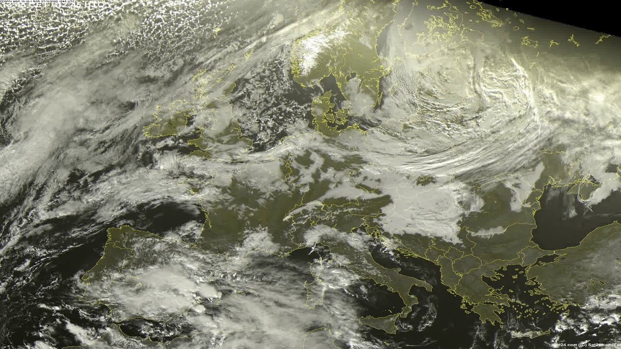 Sat24 video impression for Friday, November 27, 2020
