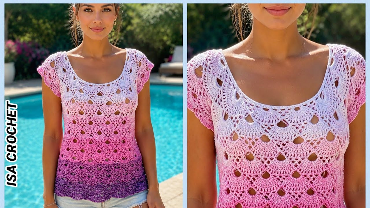 BLOUSE 👚 OU TUNIQUE  *GRENADE * POINT VIRUS AU CROCHET TOUTES TAILLES