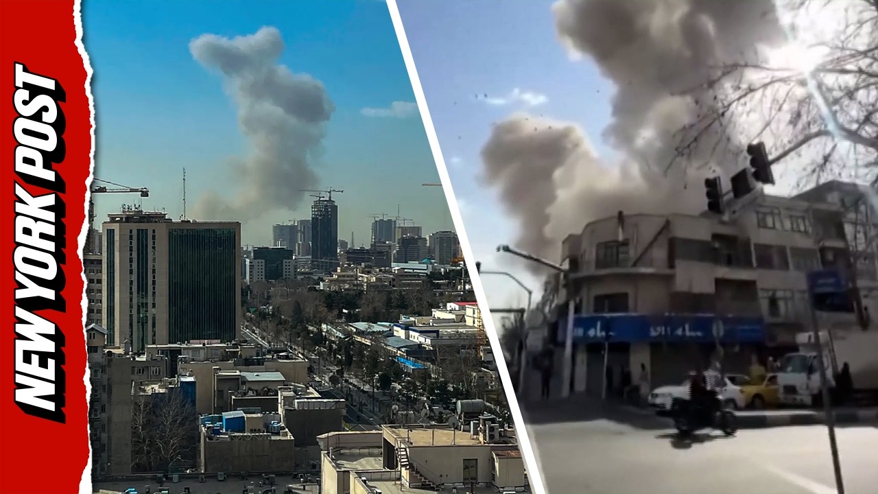 Smoke rises over Tehran following strikes on Iran