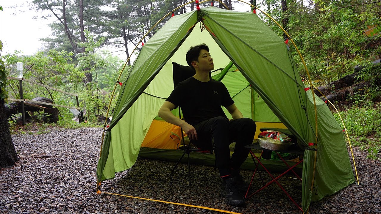 Non-stop Rain: Camping on a Rainy Day in Korea