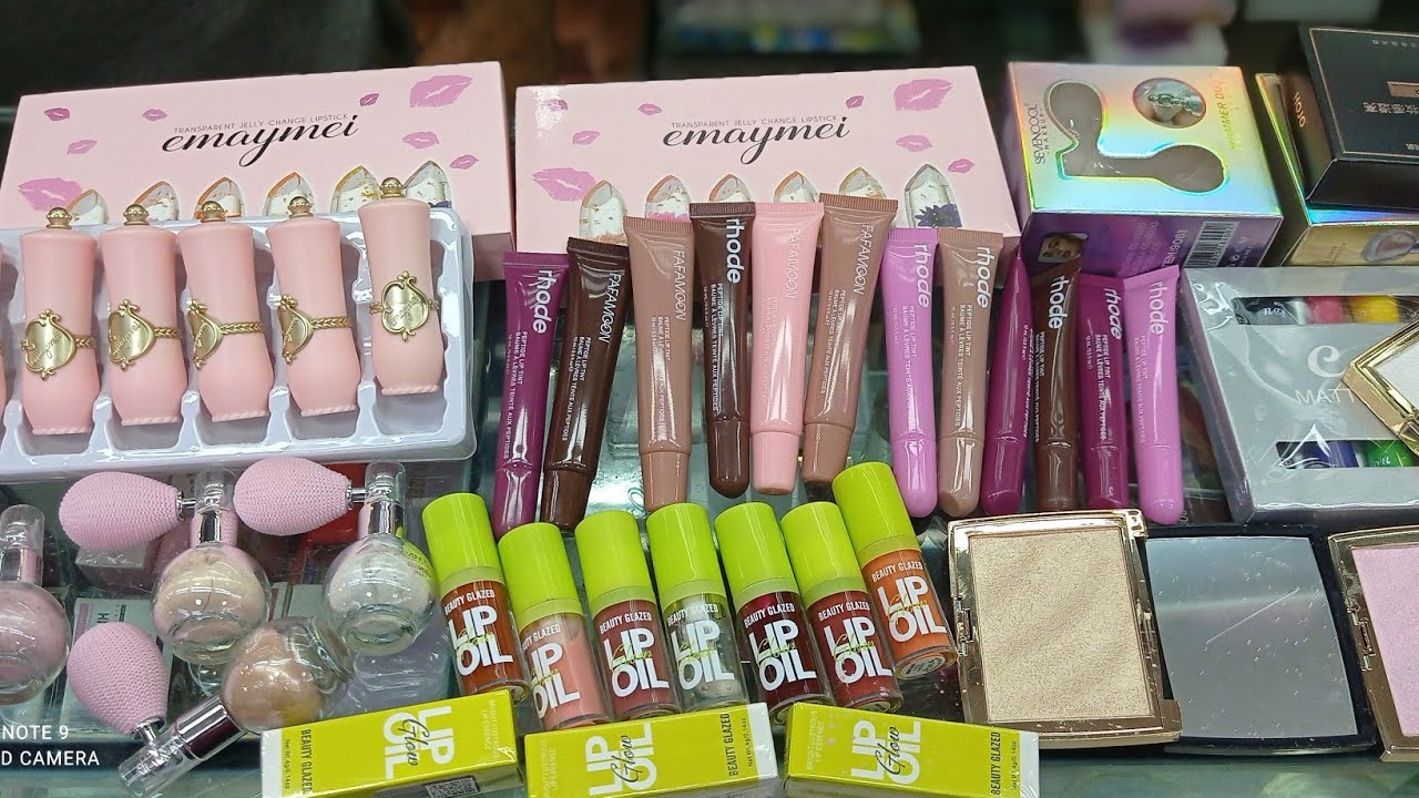 Offer Price Beauty glazed lip oil, emaymei lipstick,rhode lip tin,fafamoon lip tin, hojo highlighter