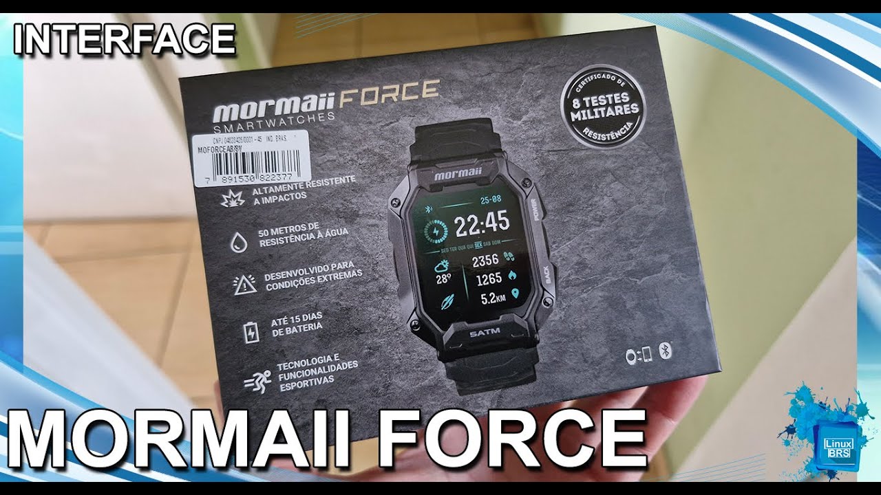 Smartwatch Mormaii Force -  Interface