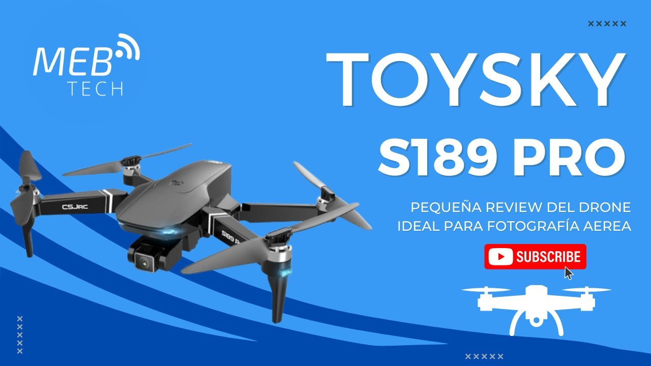 Review Drone Toysky S189 Pro en Argentina ideal para fotografía aérea Pequeña Revisión 🚁🎮