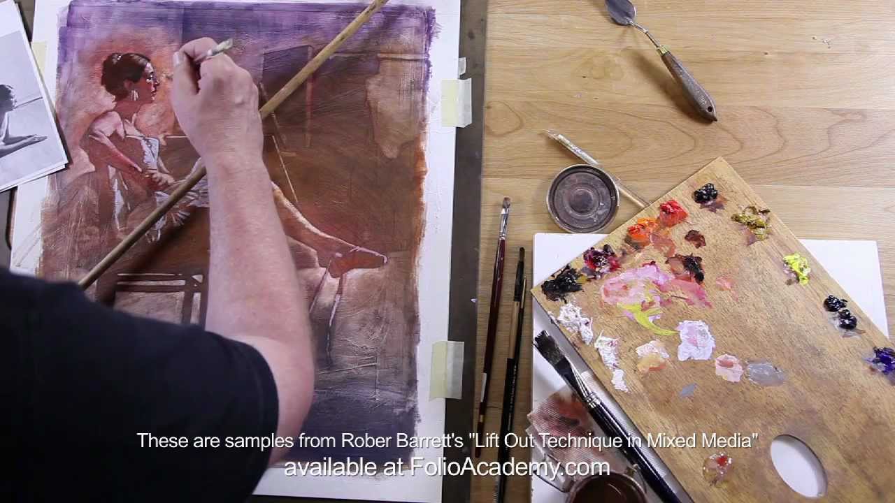 Folio Academy - Robert Barrett: Lift Out Technique in Mixed Media