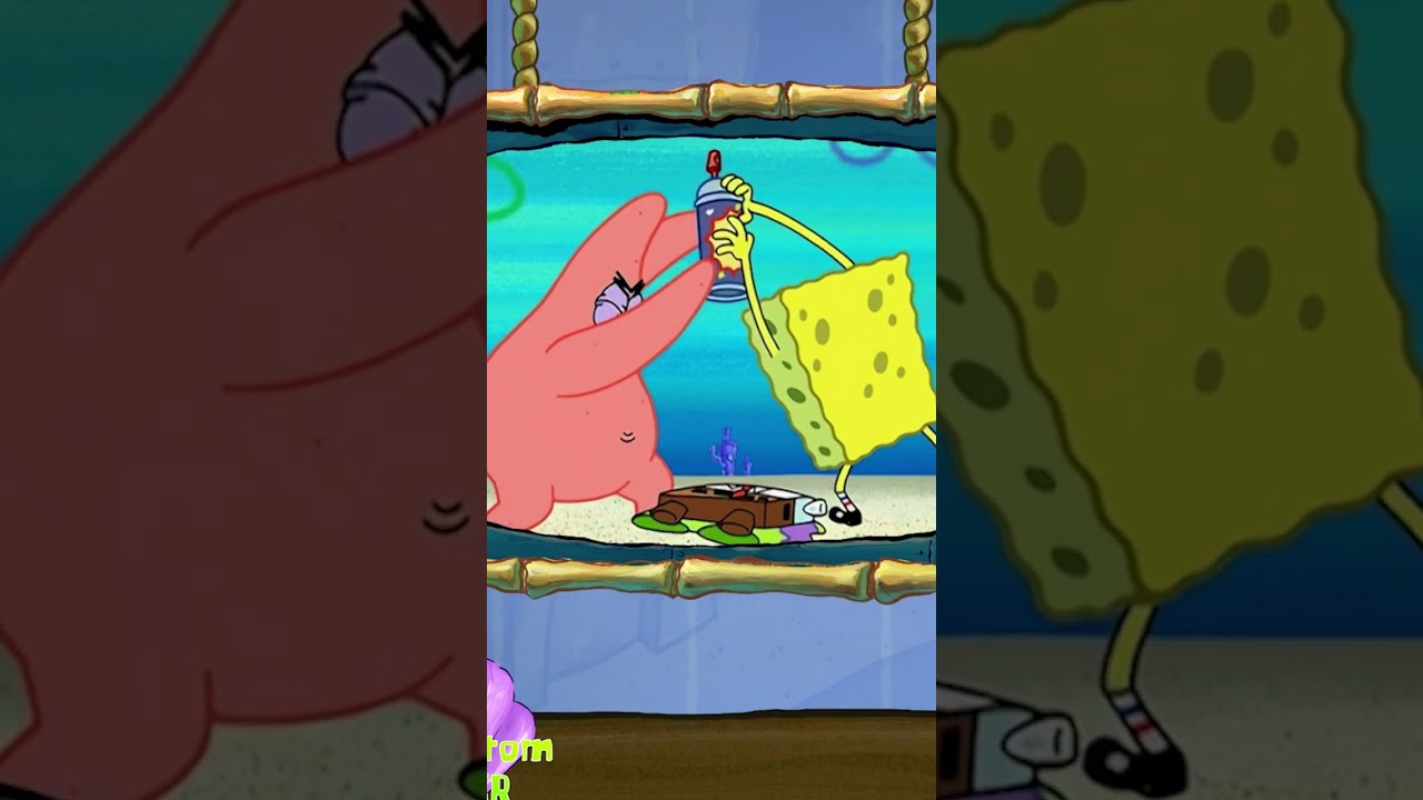 🚨NEWSFLASH: spongebob & patrick fighting without pants! squirrel seen flying in a rocket! #shorts