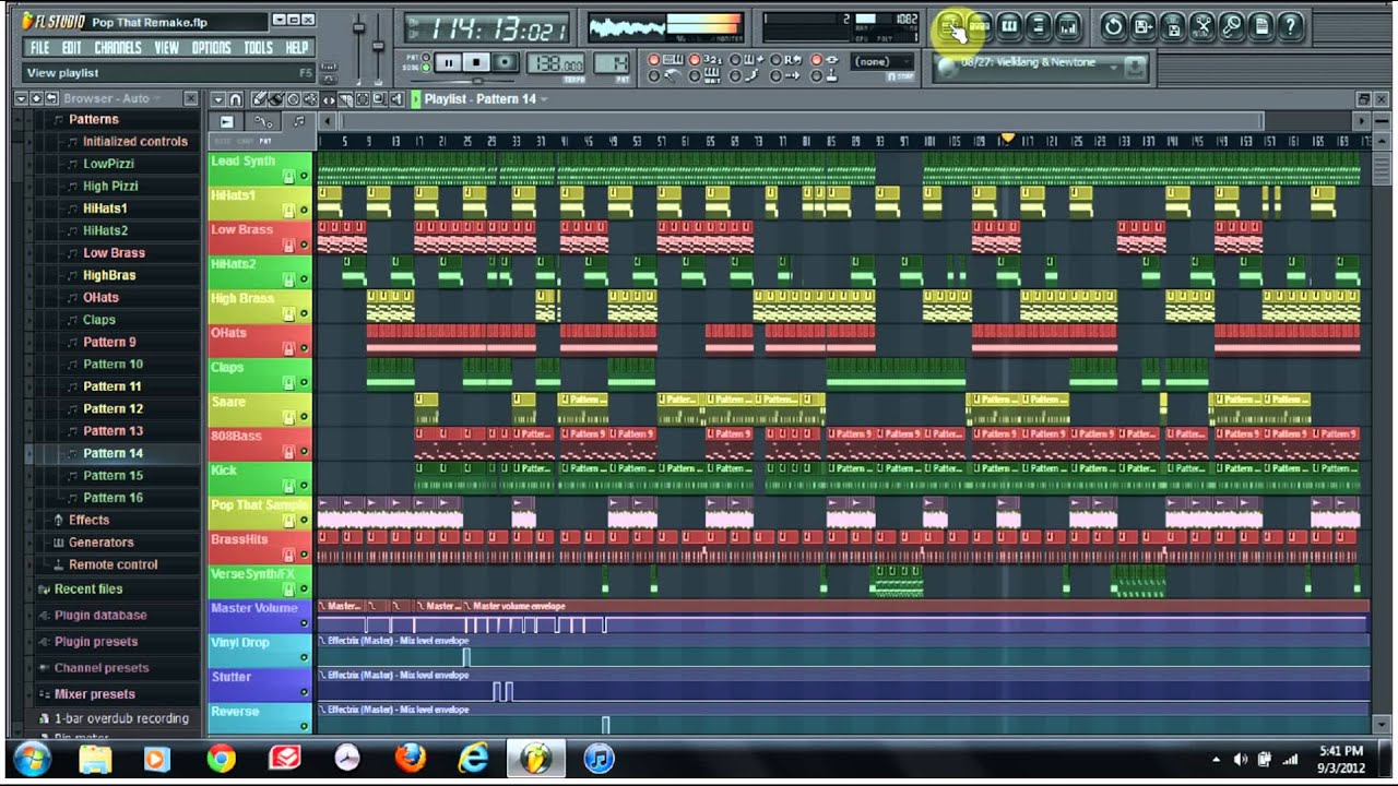 French Montana Pop That Instrumental Remake on FL Studio 10 (Free FLP Download)