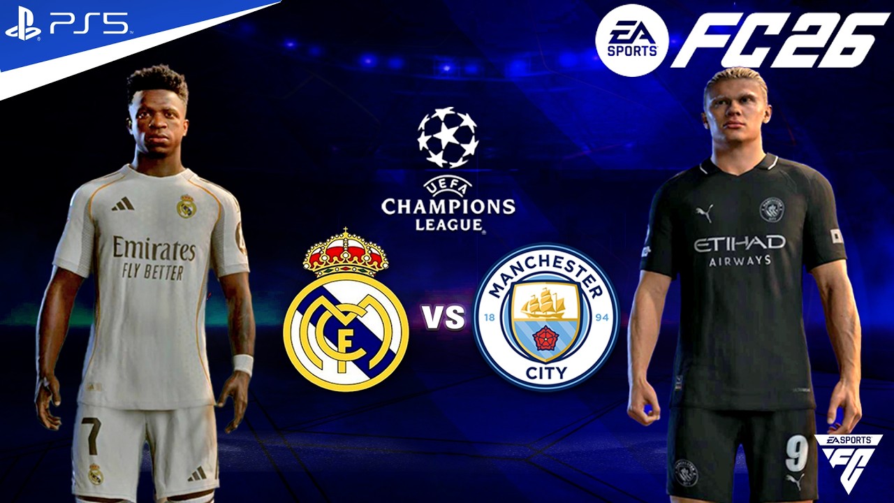 FC 26 - Real Madrid vs Manchester City - 1st Leg - Round of 16 - Champions League 2025/26 | PS5™ 4K