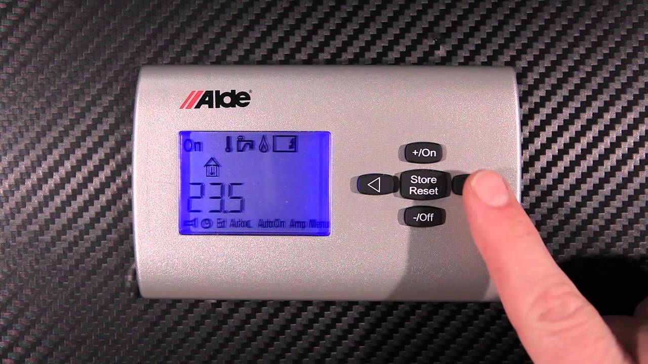 How to use the Alde 3010 213 control panel