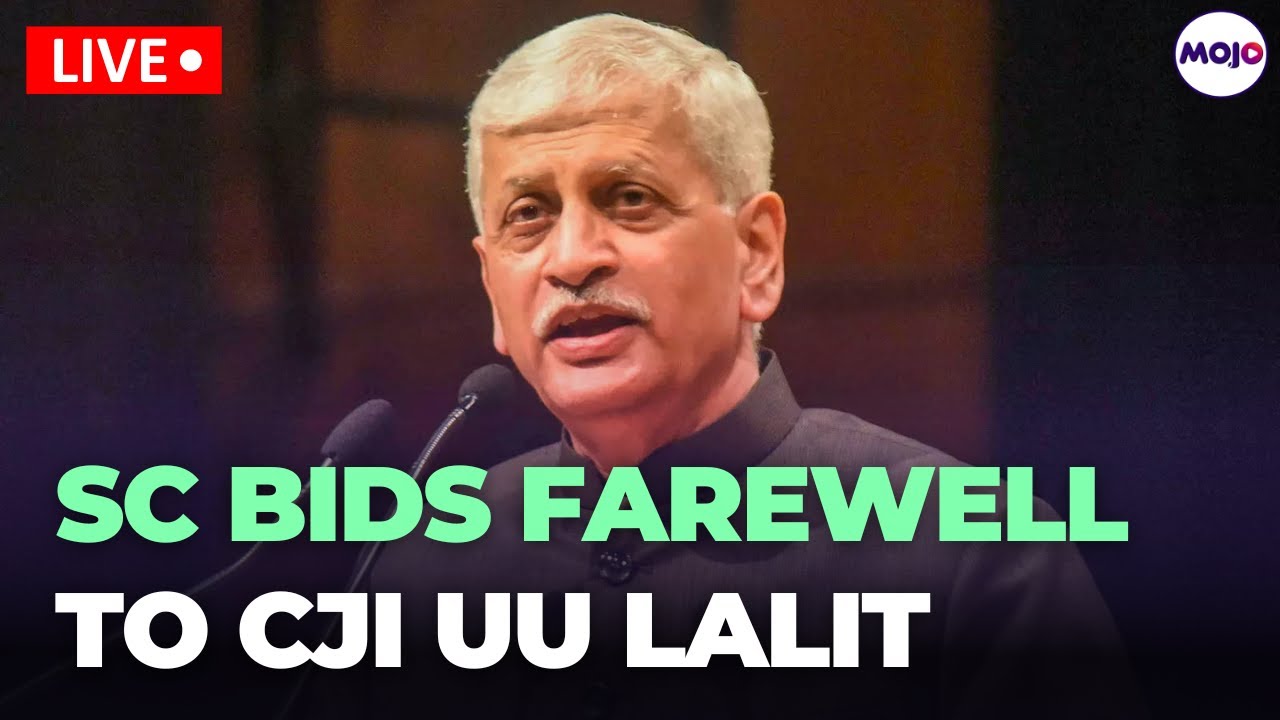 In Farewell Speech, CJI Lalit Turns Nostalgic; Says 