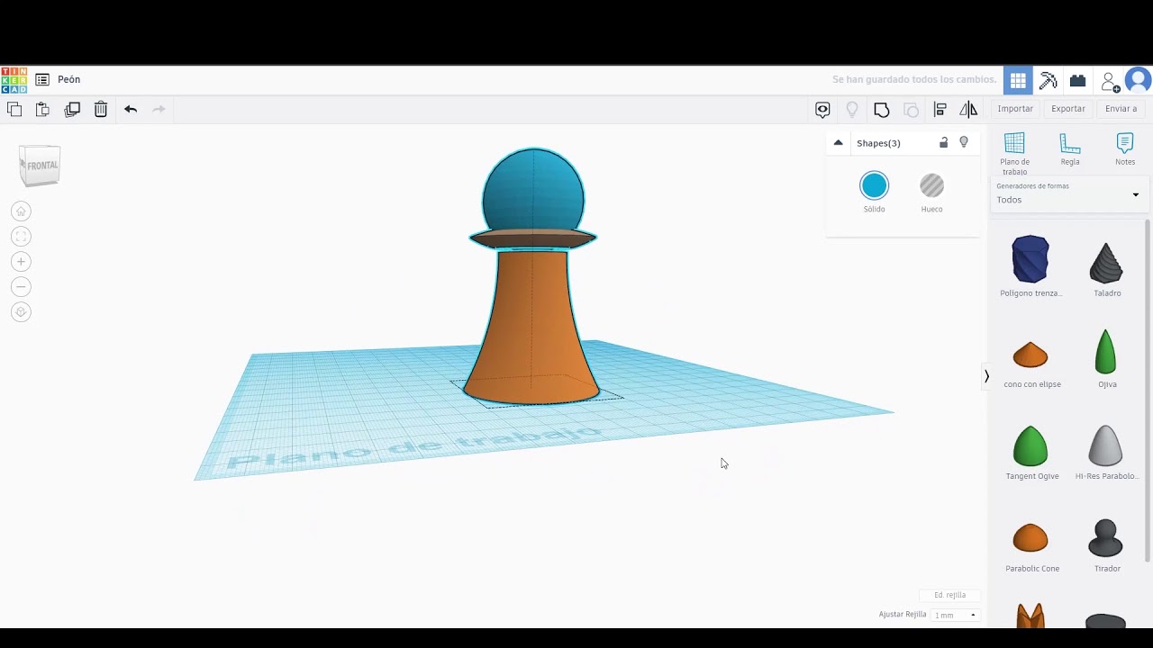 Tinkercad Tutorial - Pawn 3D