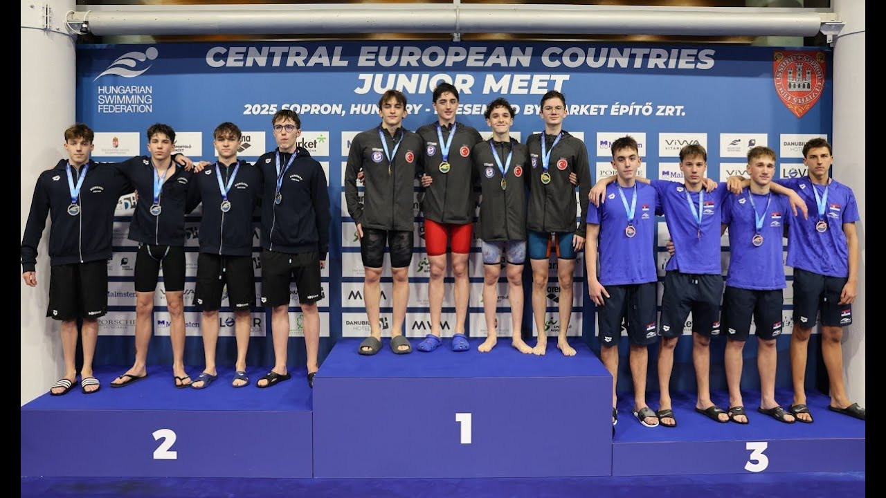 14-15 Yaş Türkiye Rekoru ile Altın Madalya- 4x100m Serbest