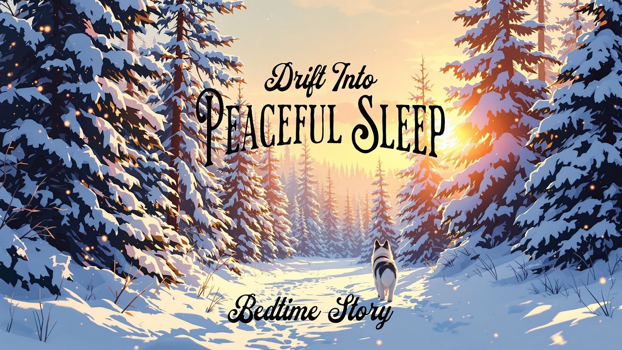 Snowy Walk with a Husky | Cozy Winter Sleep Story