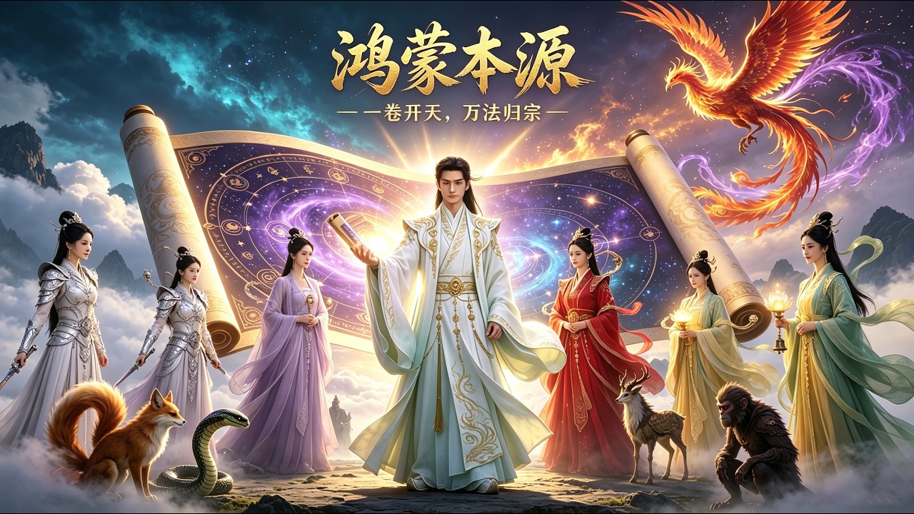 ✨#玄幻修仙 #仙尊紅顏 #火鳳凰 #鴻濛本源卷 #妖族題材 #真人實景海報 #仙俠美人群像✨ 仙尊馭鳳攜紅顏持鴻濛本源卷鎮萬妖《星落之巅，万妖听我号令》全集