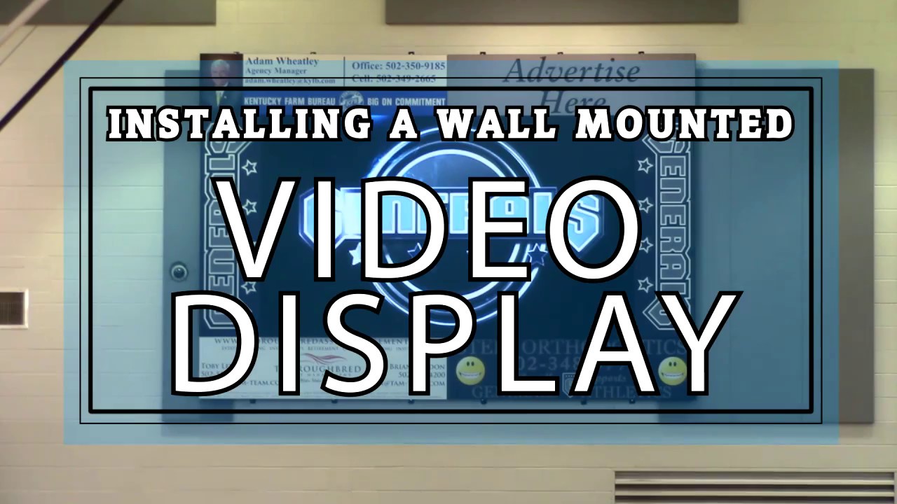 10' x 6' Indoor Video Display Wall Mount Installation