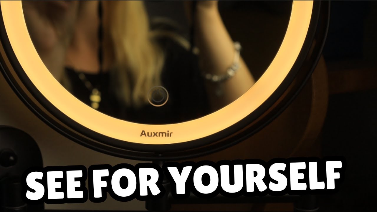Installing this Auxmir Wall Mounted Lighted Makeup Mirror & Reviewing it!