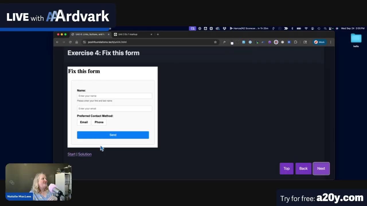 Semantic HTML and Accessibility Part 2