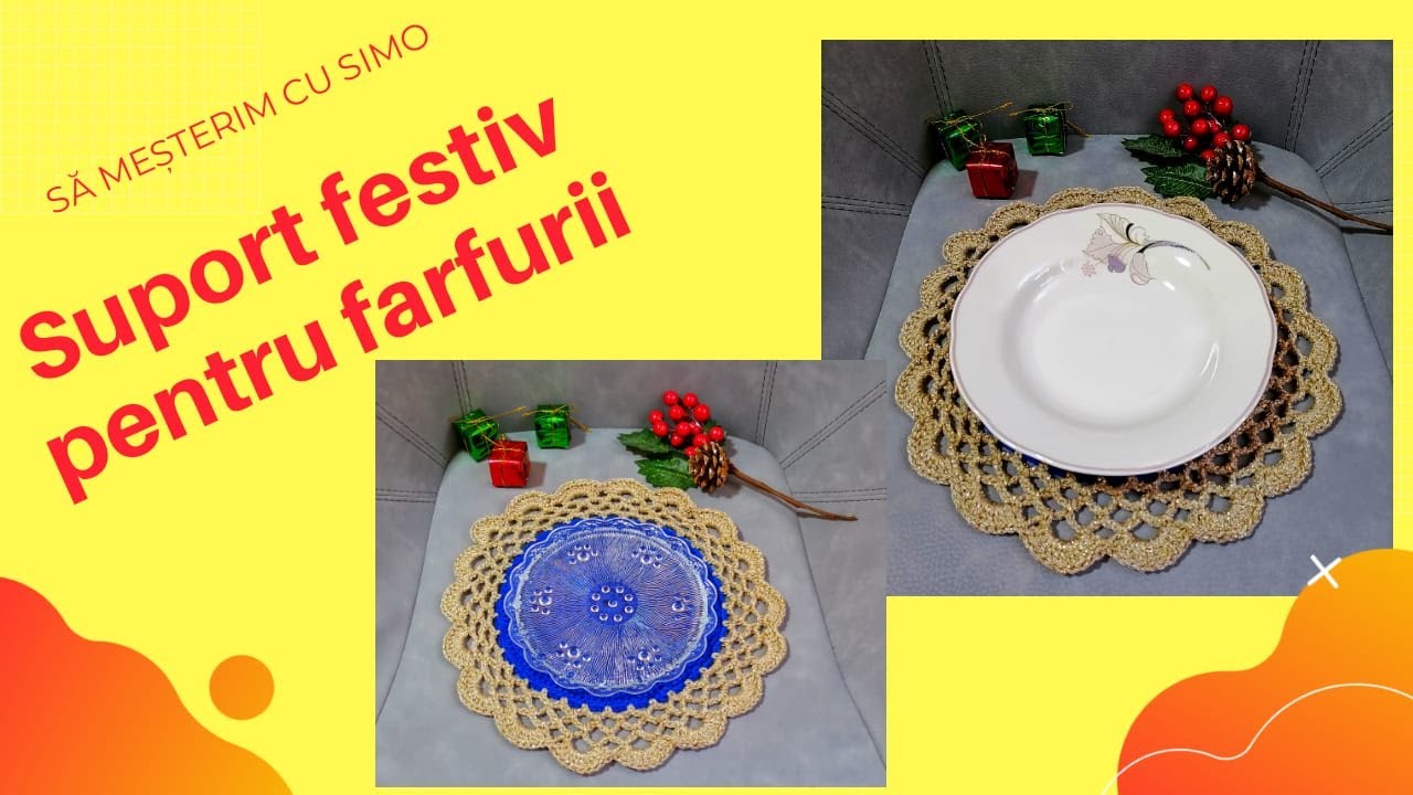 Croșetăm suport festiv pentru farfurii