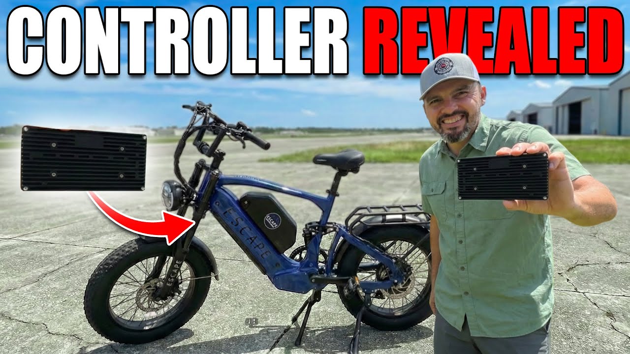 Загляните внутрь корпуса контроллера 72 В электровелосипеда Escape Ranger 20x4 Fat Tire Dual Batt...