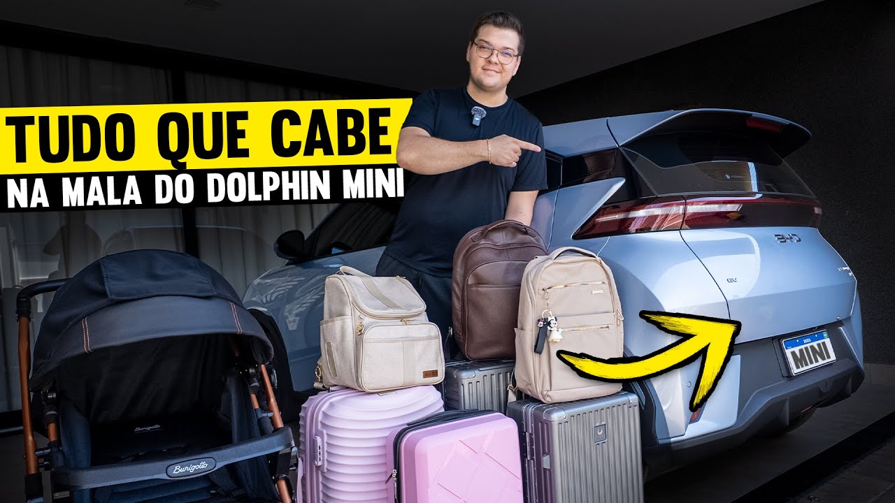 ENCHENDO O PORTA MALAS DO DOLPHIN MINI 2026! é POSSIVEL VIAJAR?
