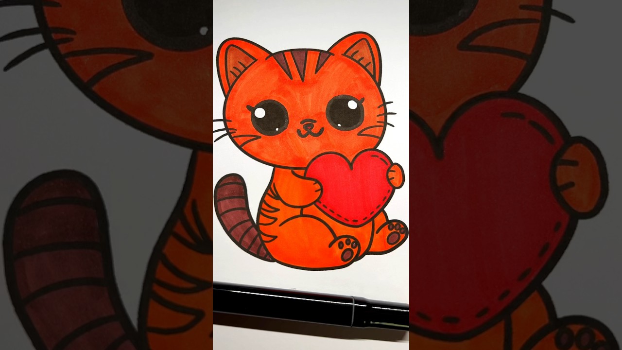 🐱Cat coloring pages #coloring #asmr #colouringpage #colorpage #art
