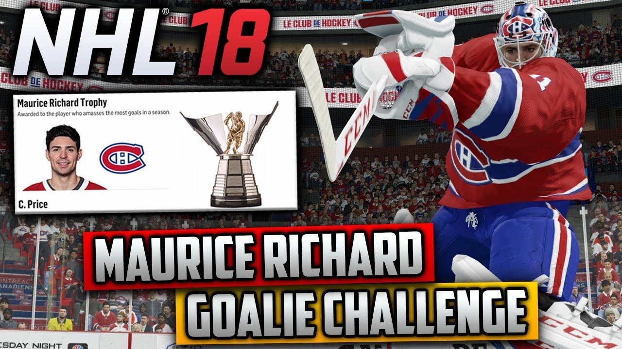Возможно ли вратарю выиграть премию Мориса Ришара? (Вызов в NHL 18)