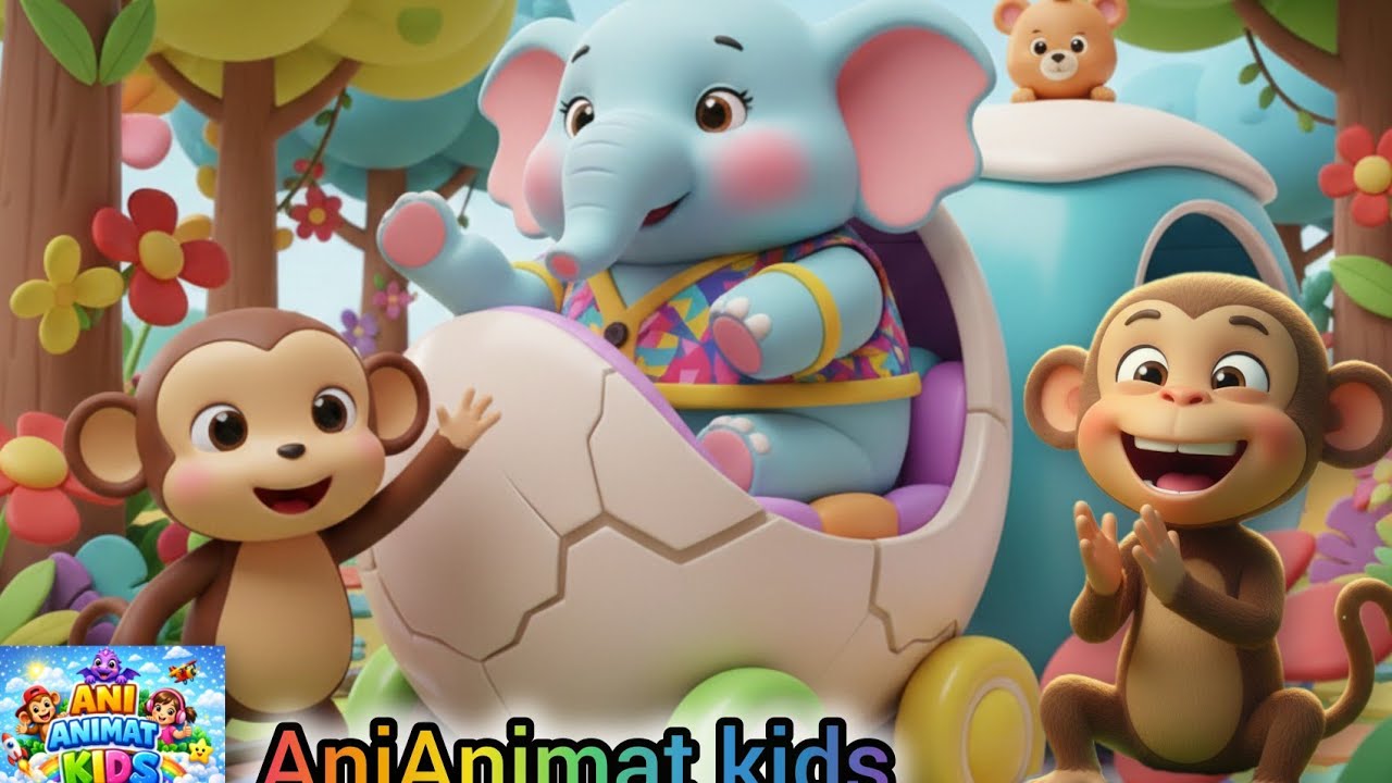 Ek Mota Hathi | Preschool songs | Toddlers Lattets Rhyme Ep - 10 | Ani Animat Kids & Nursery Rhymes