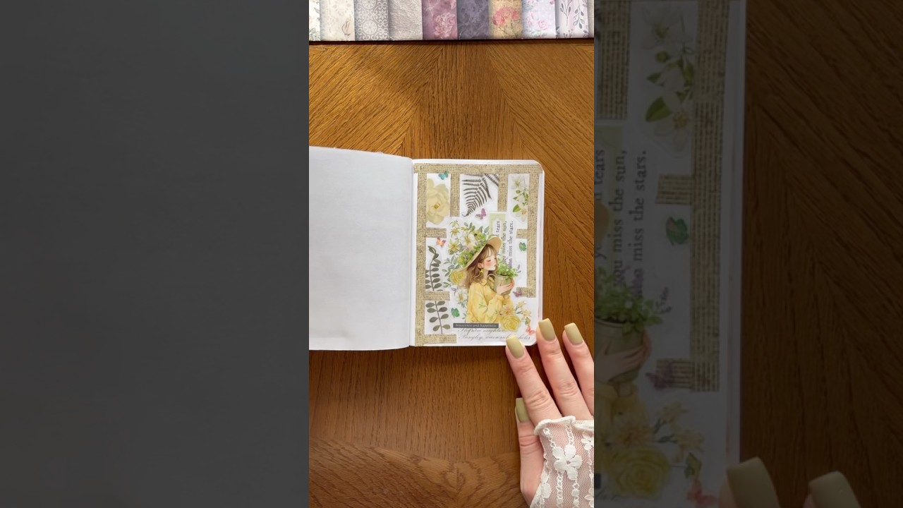 Flower vibe/Цветочный вайб #scrapbooking #asmr #journaling #асмр #скрапбукинг  #journal #cozy #уют