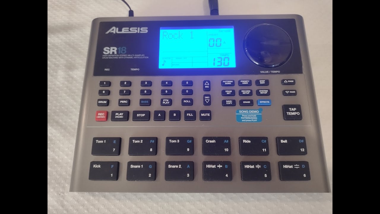Caja de Ritmos Alesis SR 18 Como usar primera vez