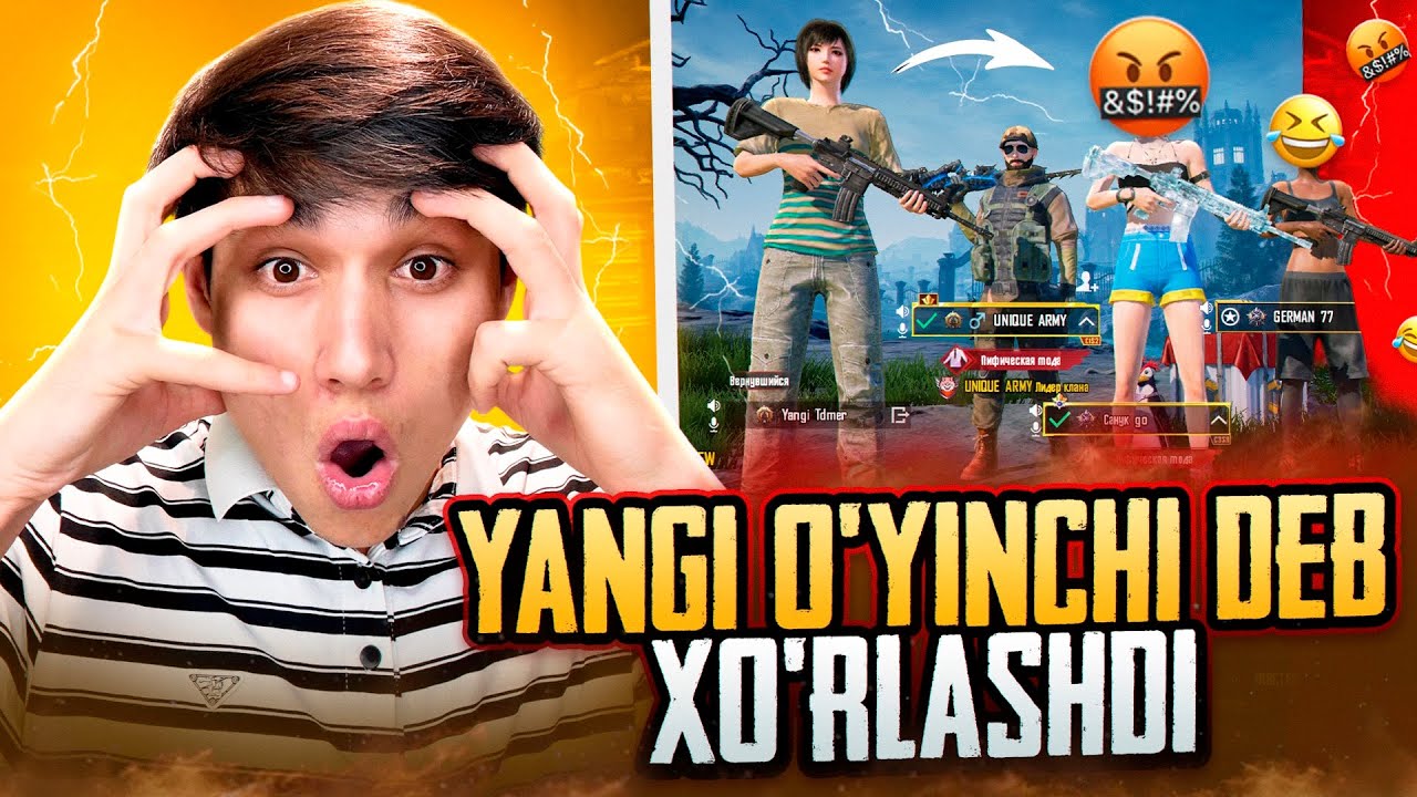 😳YANGI O'YINCHIMAN DEB PRANK QILDIM😂 - PUBG MOBILE !!!