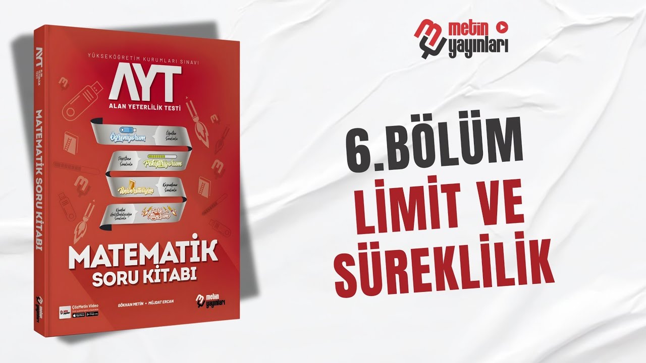 AYT MATEMATİK 6.BÖLÜM LİMİT-SÜREKLİLİK ÜNİVERSİTELİYİM TEST 9