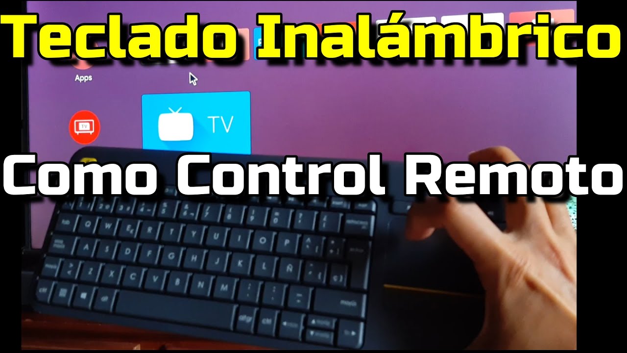 Teclado Inalámbrico Como Control Remoto de TV - Logitech K400 PLUS ideal para Smart TV y PC Keyboard